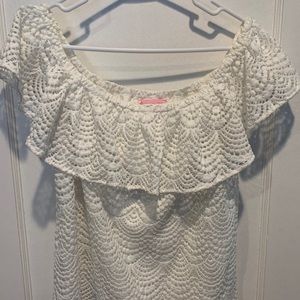 Lilly Pulitzer Tops - Lilly Pulitzer Lace Off the Shoulder top Lilly Pulitzer Tops - Lilly Pulitzer Lace Off the Shoulder top